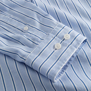 LES DEUX KOLTON HERRINGBONE POPLIN SHIRT