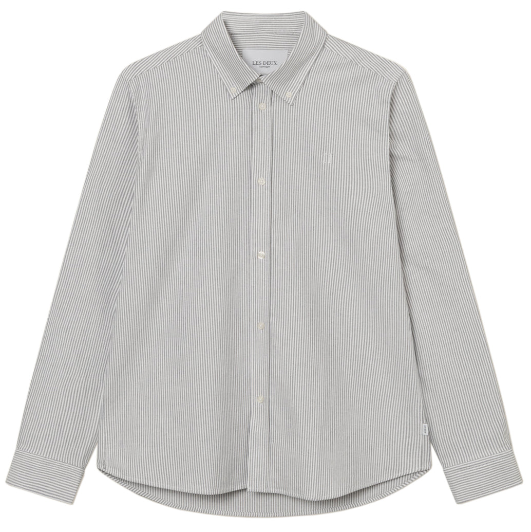 LES DEUX KONRAD STRIPE OXFORD SHIRT