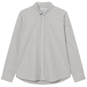 LES DEUX KONRAD STRIPE OXFORD SHIRT