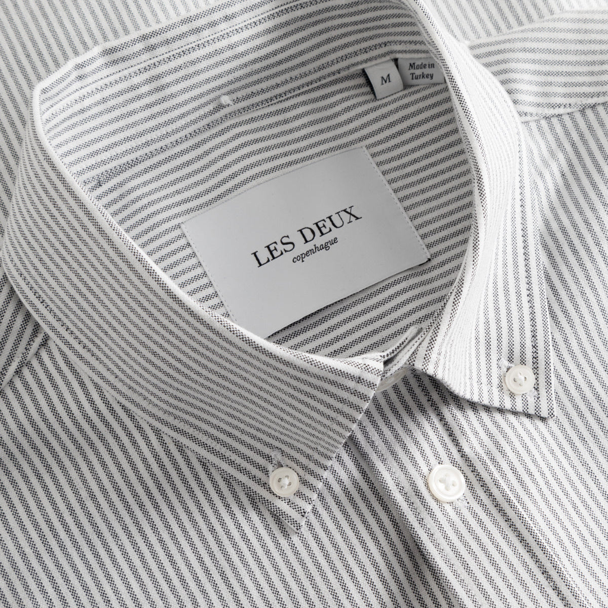 LES DEUX KONRAD STRIPE OXFORD SHIRT