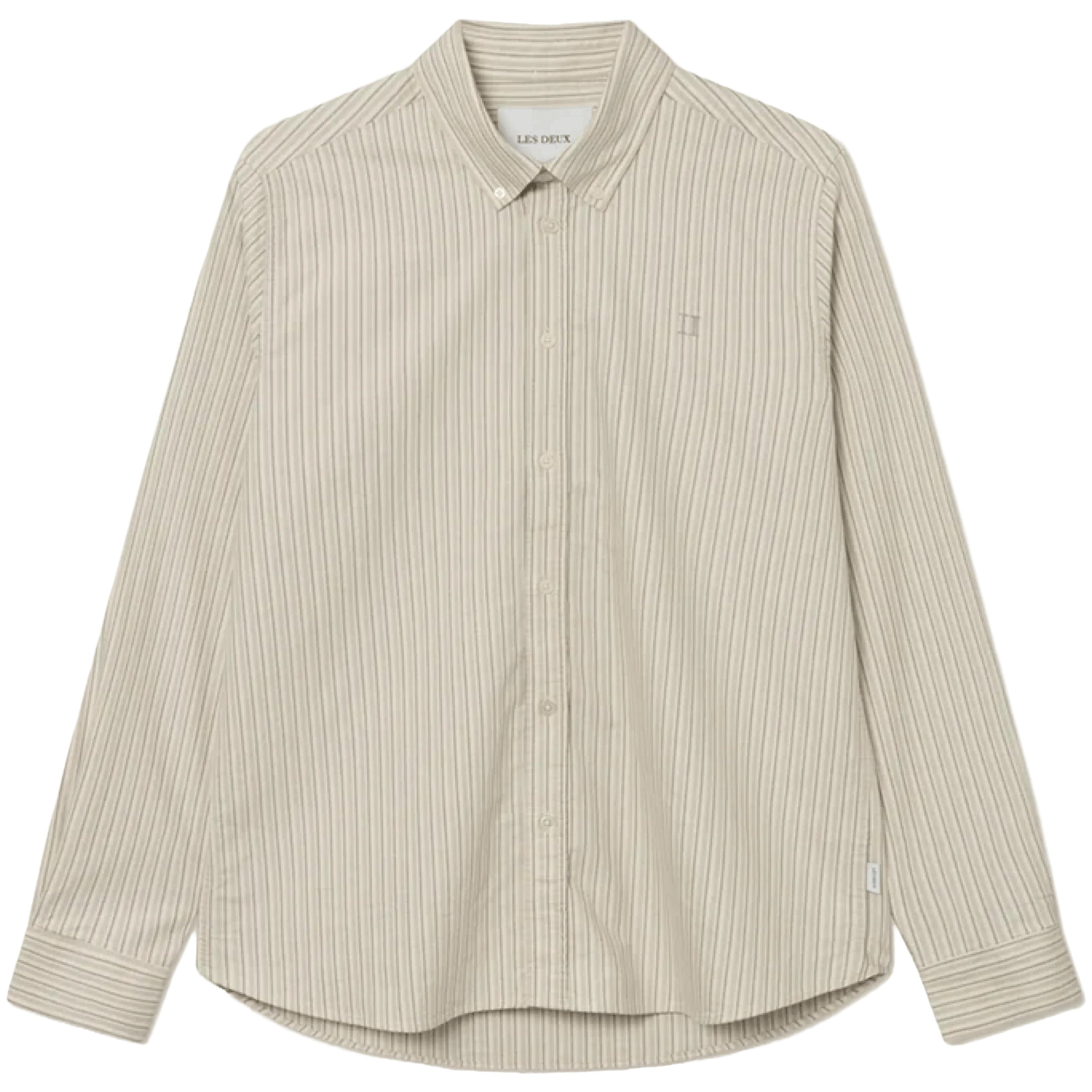 LES DEUX KONRAD STRIPE OXFORD SHIRT