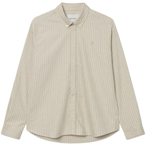 LES DEUX KONRAD STRIPE OXFORD SHIRT