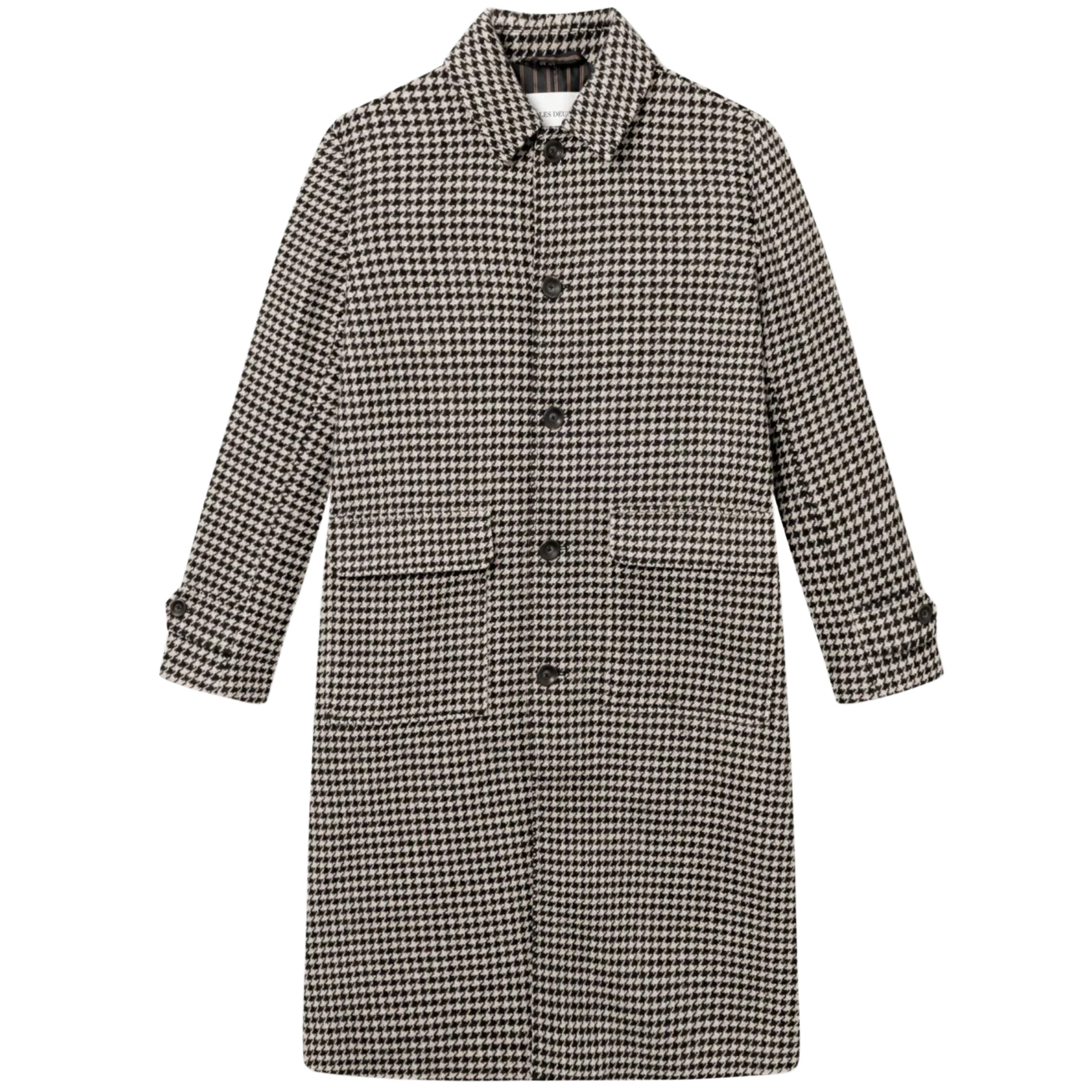 LES DEUX MAXIMILIAN HOUNDSTOOTH WOOL COAT