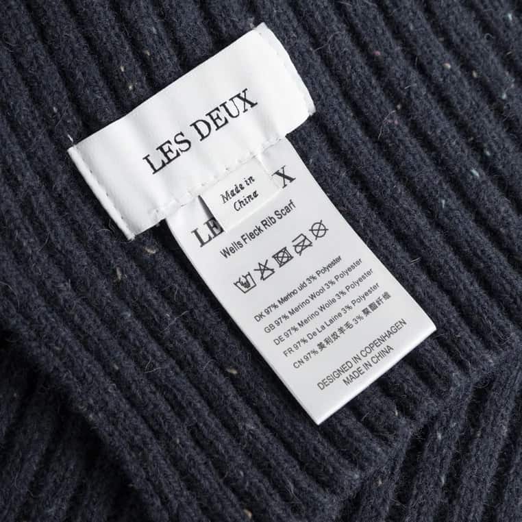 LES DEUX WELLS FLECK RIB SCARF