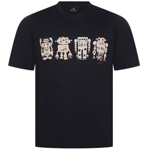 PAUL SMITH ROBOT SCREEN PRINT T-SHIRT