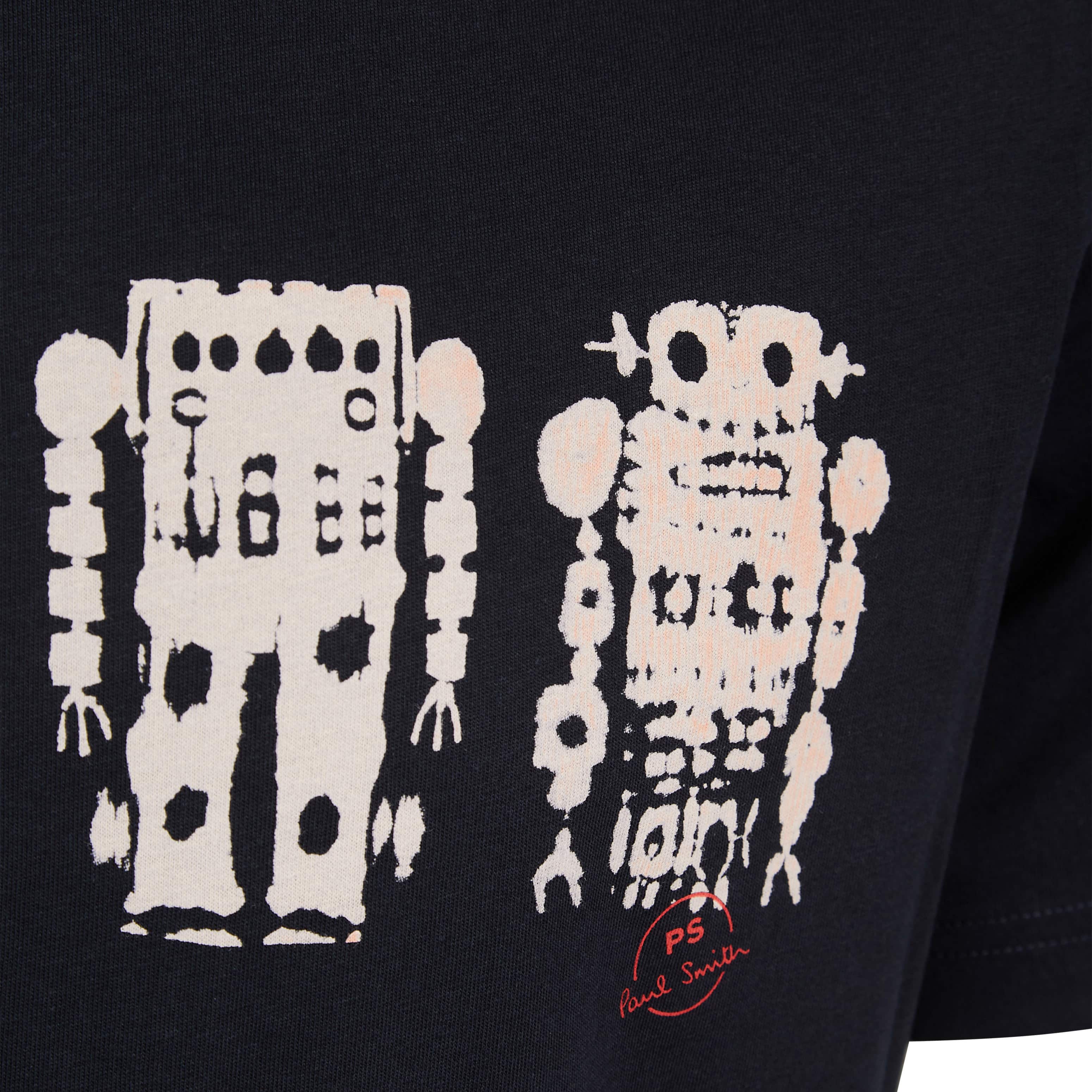 PAUL SMITH ROBOT SCREEN PRINT T-SHIRT