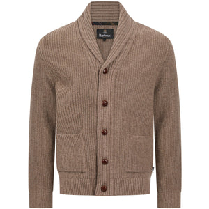 BARBOUR HARTLAND KNITTED SHAWL NECK CARDIGAN