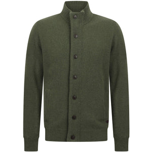BARBOUR ESSENTIAL PATCH ZIP THROUGH CARDIGAN
