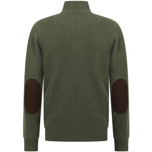 BARBOUR ESSENTIAL PATCH ZIP THROUGH CARDIGAN