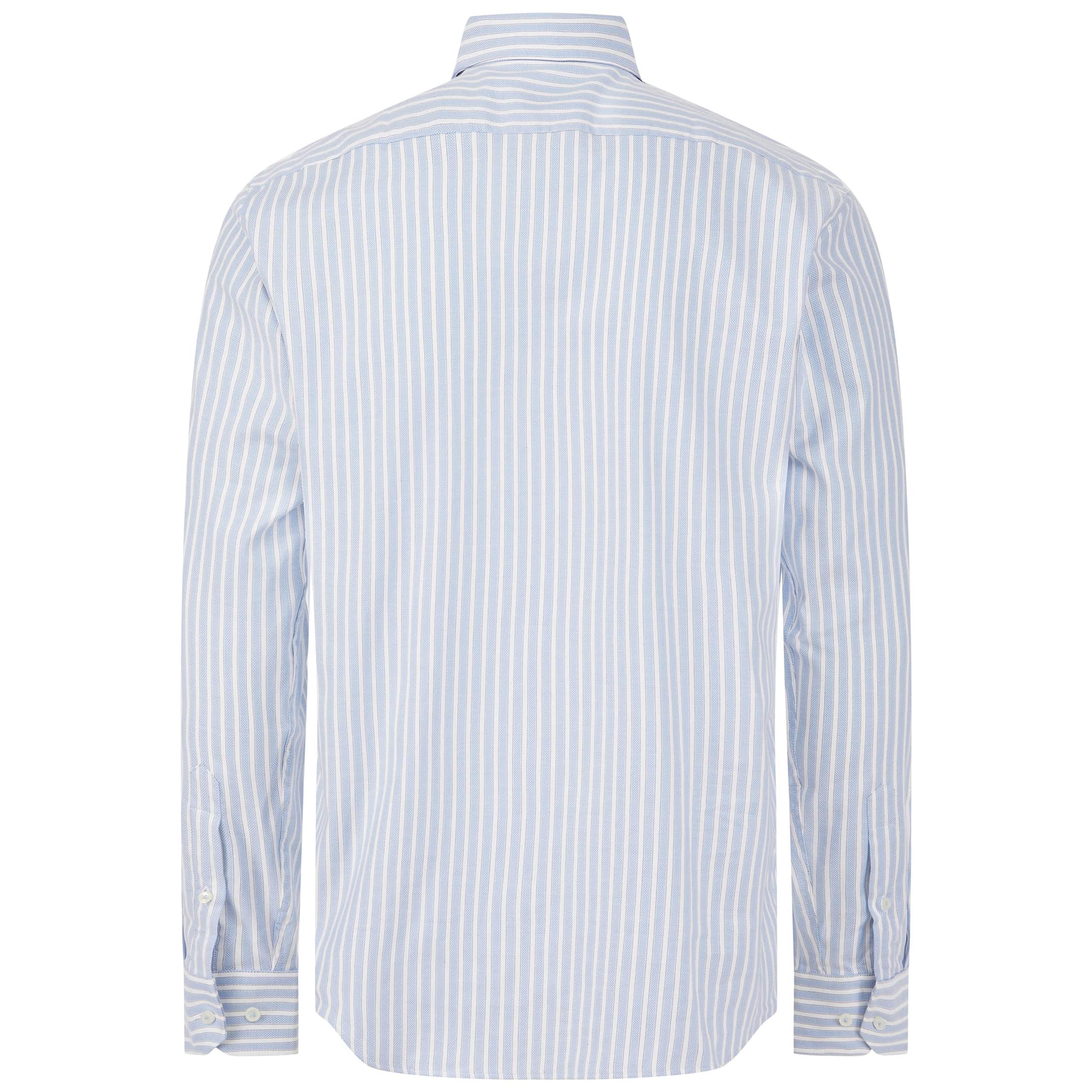 BOSS STRIPED OXFORD STRETCH COTTON REGULAR FIT SHIRT