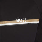 BOSS STRIPE LOGO COTTON-TERRY JACKET