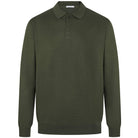 SEINSE LONG SLEEVE KNIT POLO SHIRT