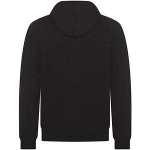 BOSS STRIPE LOGO COTTON-TERRY ZIP-UP HOODIE
