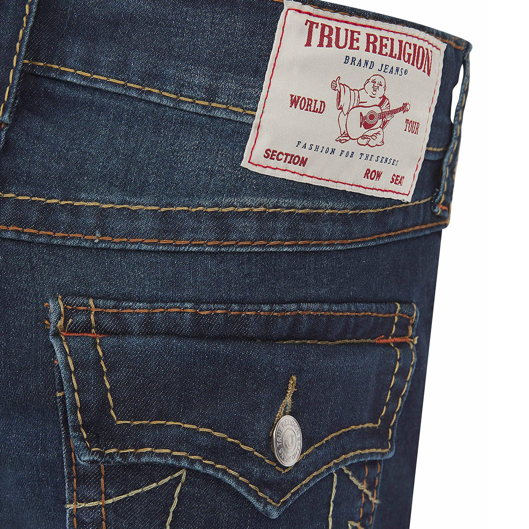 TRUE RELIGION ROCCO BIG T RELAXED SKINNY JEANS