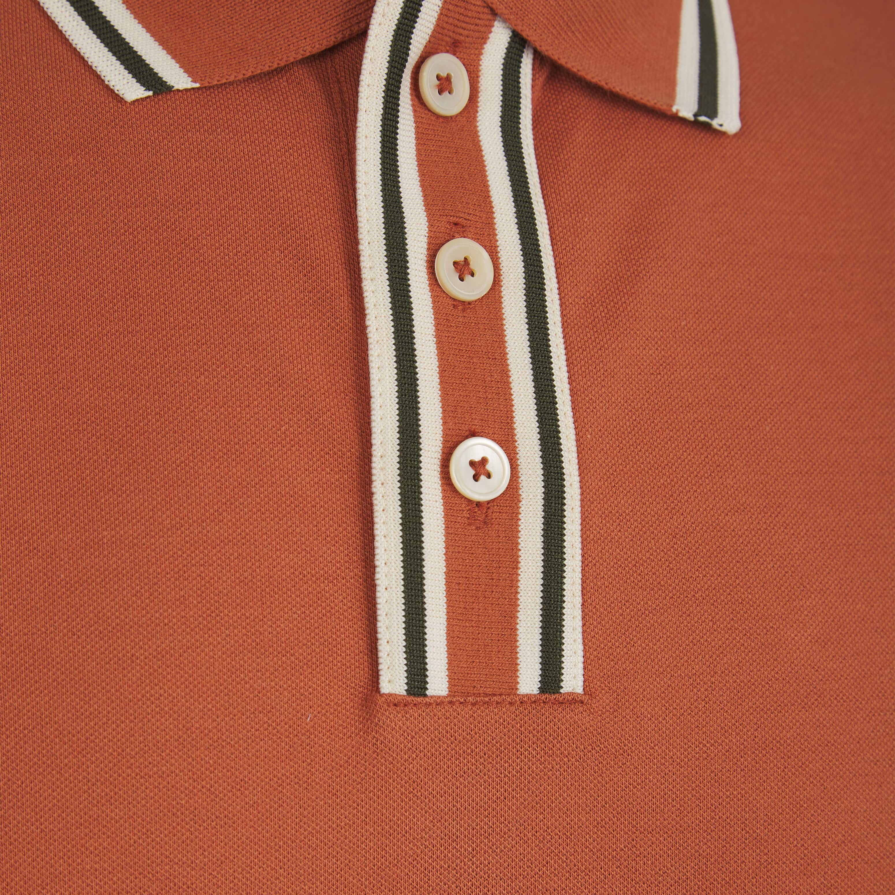 PAUL SMITH CONTRAST STRIPE POLO SHIRT