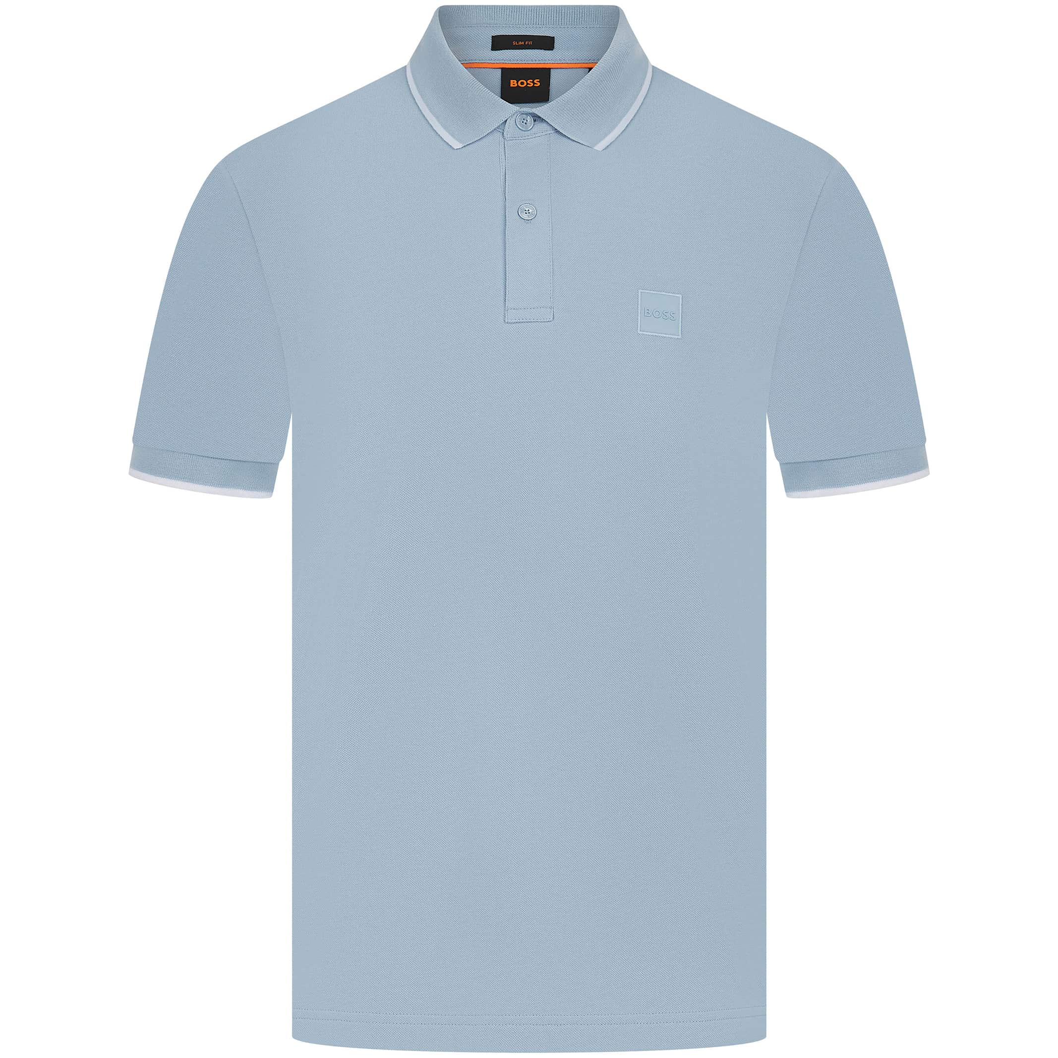 BOSS PASSERTIP STRETCH-COTTON PIQUÉ POLO SHIRT