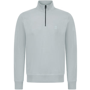 BOSS ZETRUST QUARTER-ZIP COTTON-TERRY TRACK TOP