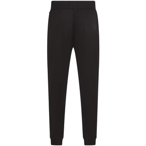 BOSS STRIPE LOGO COTTON-TERRY TRACKSUIT BOTTOMS
