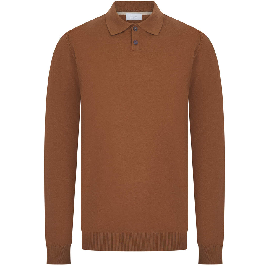 SEINSE SOFT TOUCH LONG SLEEVE KNIT POLO