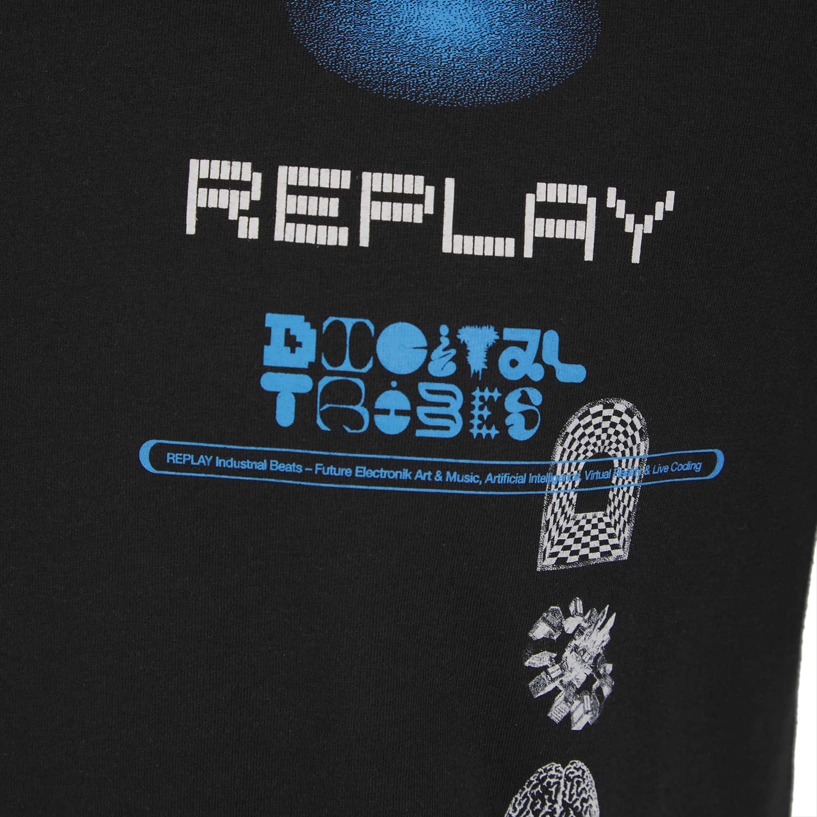 REPLAY DIGITAL TRIBES PRINT T-SHIRT