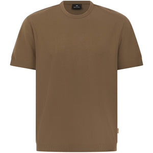 PAUL SMITH INTEGRATED RIB DETAIL COTTON T-SHIRT