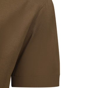 PAUL SMITH INTEGRATED RIB DETAIL COTTON T-SHIRT