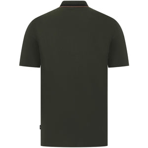 PAUL SMITH CONTRAST TIPPING ZIP POLO SHIRT