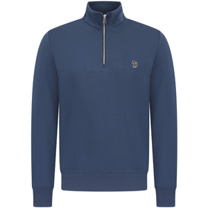 PAUL SMITH ZEBRA ZIP NECK SWEATSHIRT