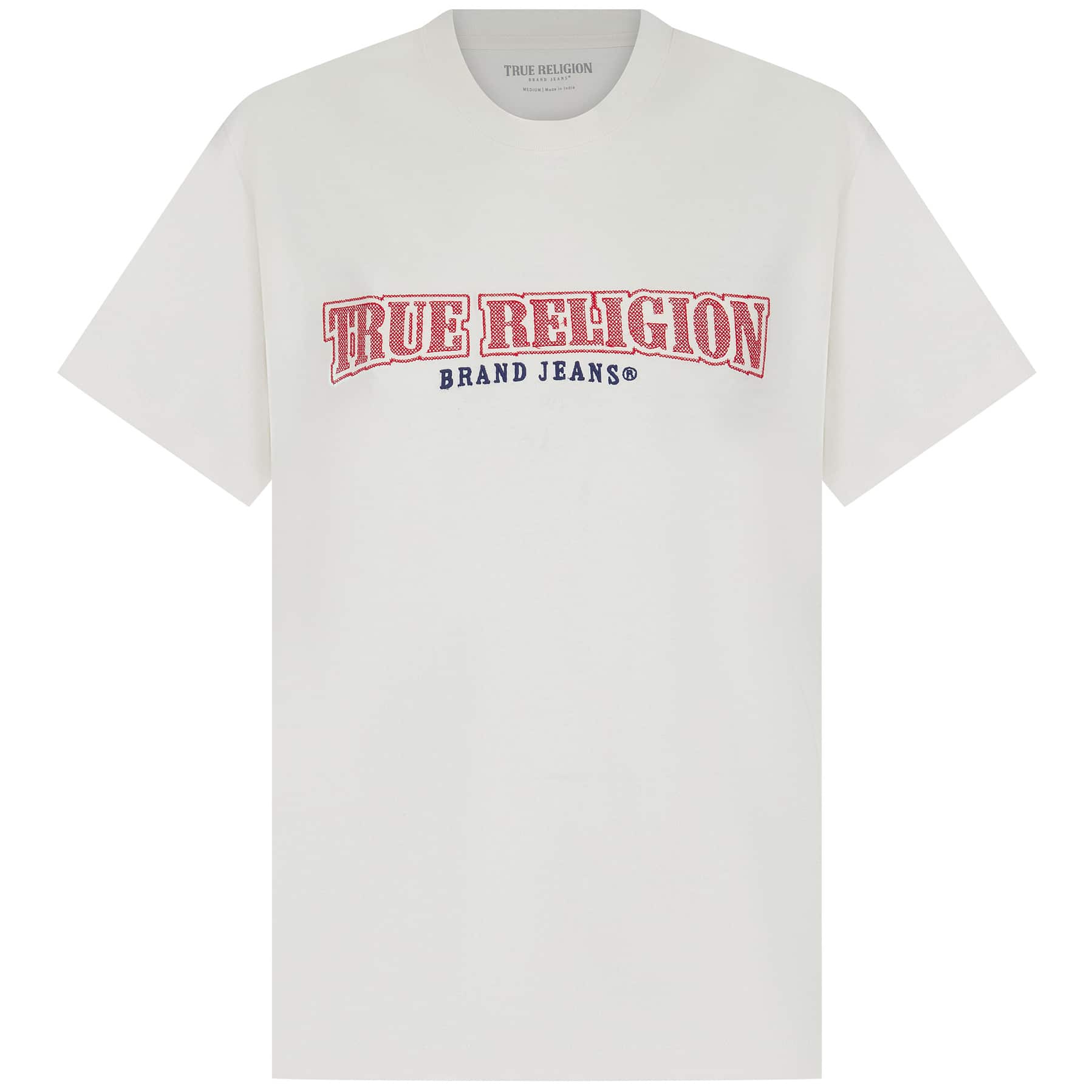 TRUE RELIGION CROSS STITCH ARCH T-SHIRT