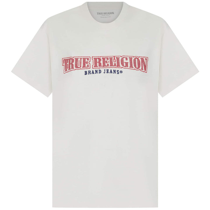 TRUE RELIGION CROSS STITCH ARCH T-SHIRT