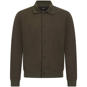 PAUL SMITH CONTRAST STITCH TEXTURED KNIT CARDIGAN