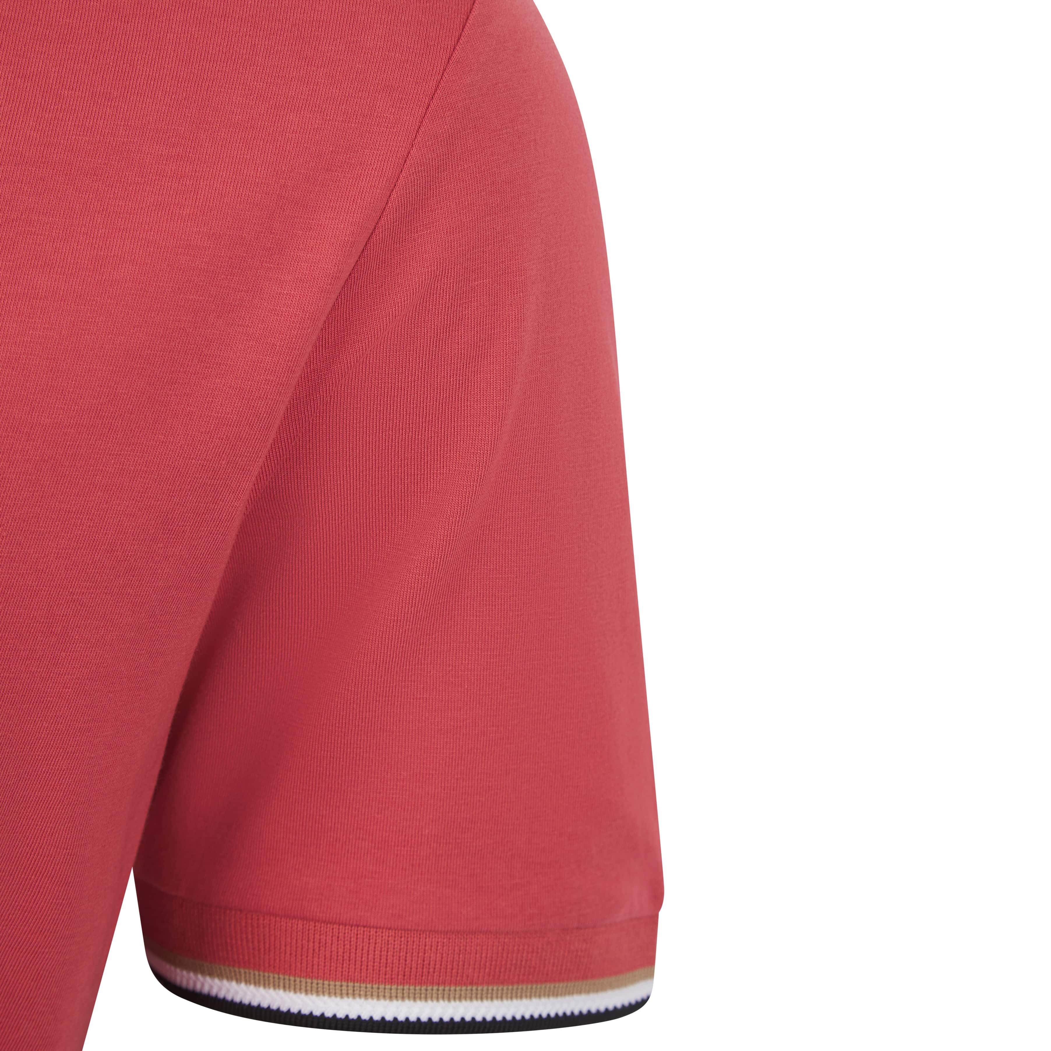 BOSS THOMPSON 04 SIGNATURE-STRIPE CUFF COTTON JERSEY T-SHIRT