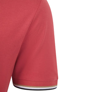 BOSS THOMPSON 04 SIGNATURE-STRIPE CUFF COTTON JERSEY T-SHIRT