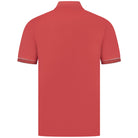 BOSS STRIPED TRIM MERCERISED-COTTON POLO SHIRT