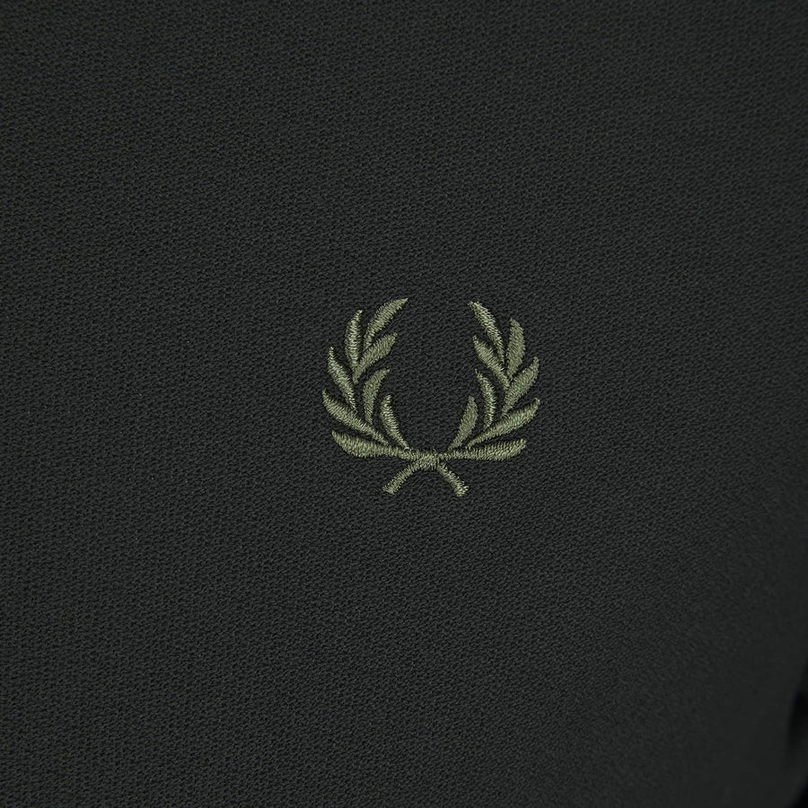 FRED PERRY CREPE PIQUE ZIP NECK POLO SHIRT