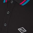 REPLAY CONTRAST COLLAR STRETCH PIQUÉ POLO SHIRT