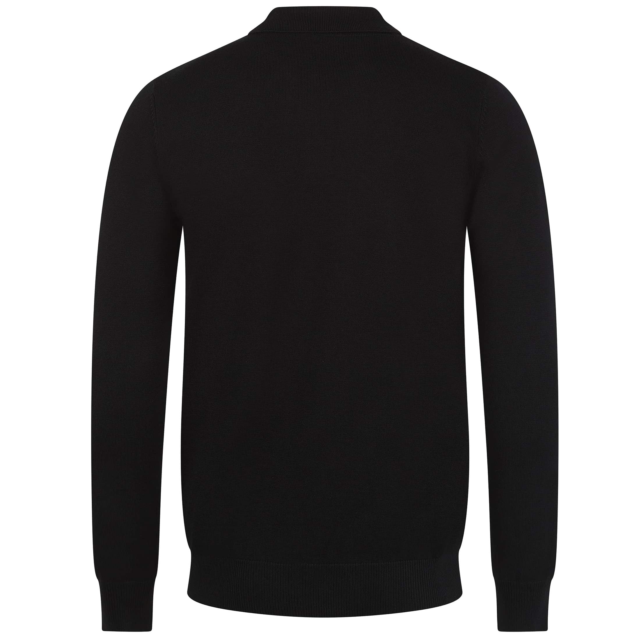 SEINSE LONG SLEEVE KNIT POLO SHIRT