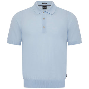 BOSS H-NOLANO VIRGIN WOOL KNIT POLO