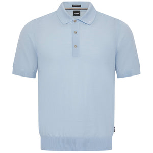 BOSS H-NOLANO VIRGIN WOOL KNIT POLO