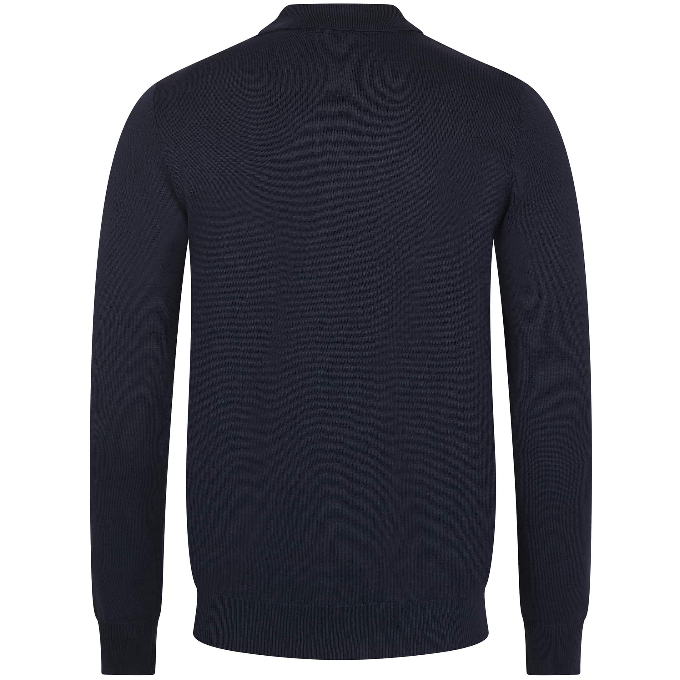 SEINSE LONG SLEEVE KNIT POLO SHIRT