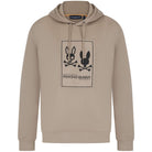 PSYCHO BUNNY MONROE TWILL PATCH FLEECE HOODIE