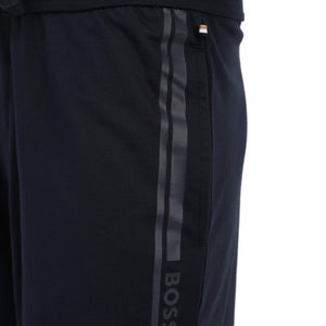 BOSS STRIPE LOGO COTTON-TERRY SHORTS