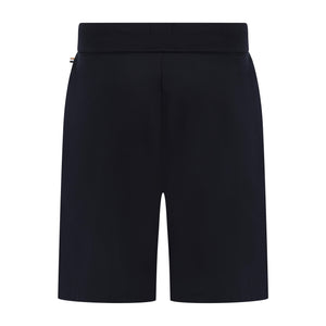 BOSS STRIPE LOGO COTTON-TERRY SHORTS
