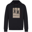 PSYCHO BUNNY MONROE TWILL PATCH FLEECE HOODIE