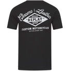 REPLAY MOTORCYCLE PRINT T-SHIRT