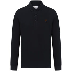 FARAH IRWIN LONG SLEEVE POLO SHIRT