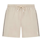 BOSS ICONIC SIGNATURE STRIPE AND LOGO SWIM SHORTS