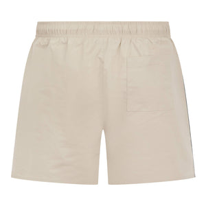 BOSS ICONIC SIGNATURE STRIPE AND LOGO SWIM SHORTS