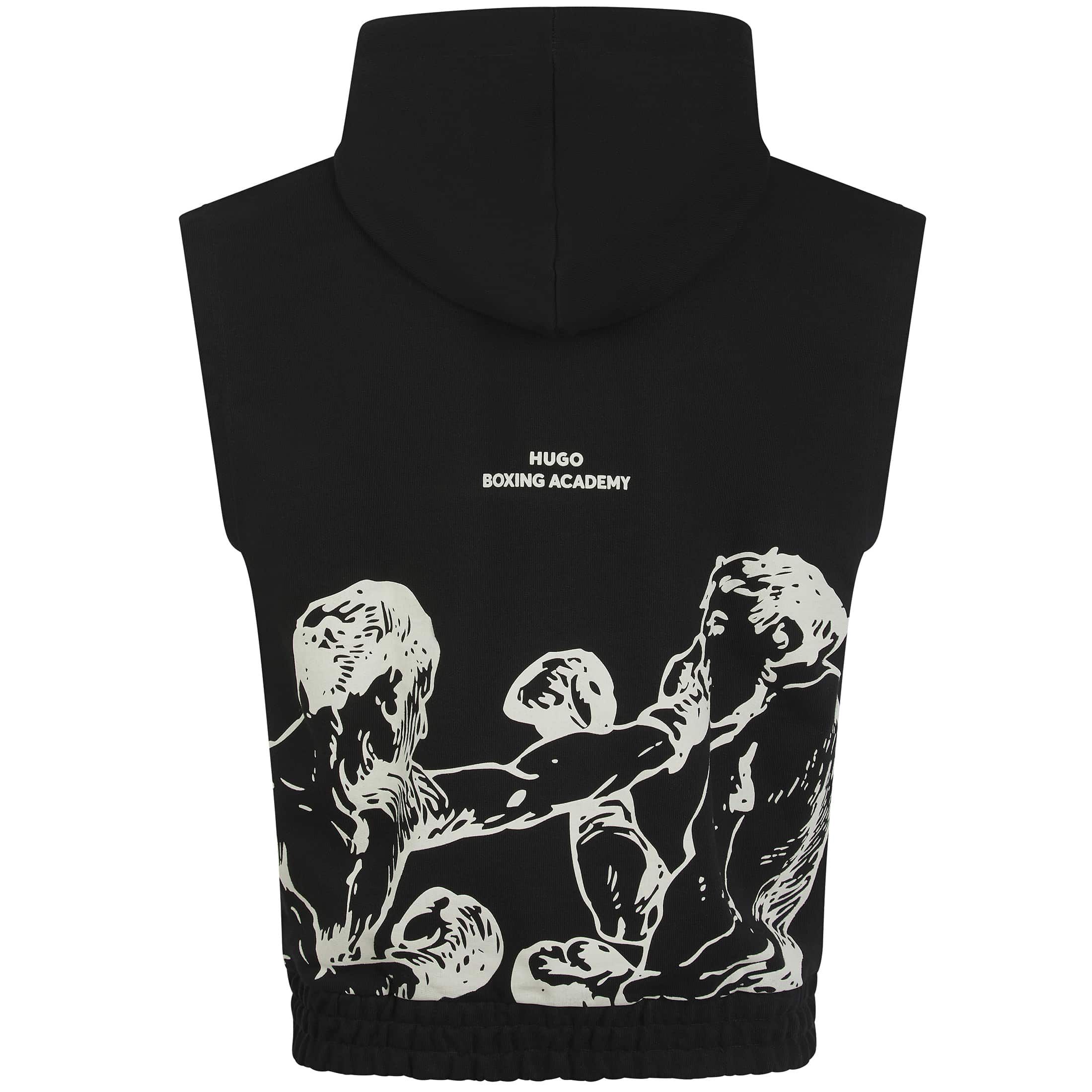 HUGO DUBOXO BOXING ARTWORK SLEEVELESS HOODIE