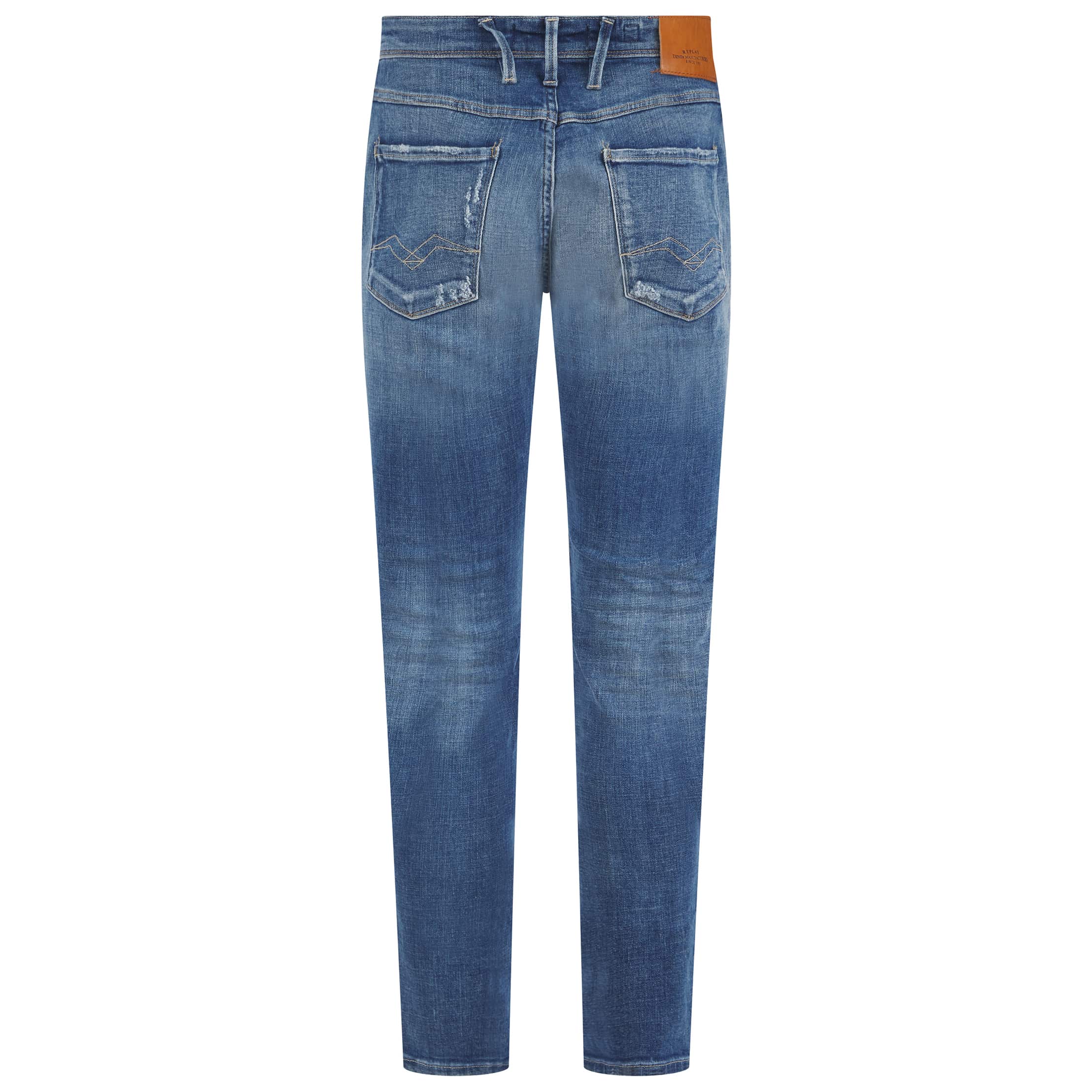 REPLAY AGED ECO BROKEN REPAIR BRONNY SLIM FIT JEANS